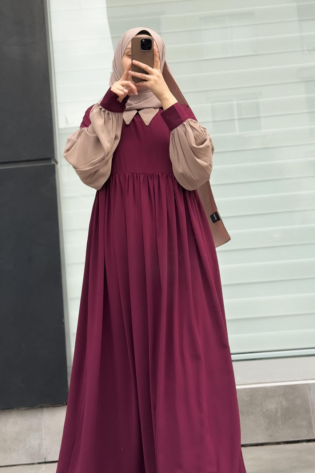 Robe Queen Bouffante - bleu canard vue de face