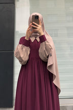 Robe Queen Bouffante - bordeaux vue trois quarts