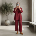 Ensemble Viona Lin - coloris bordeaux